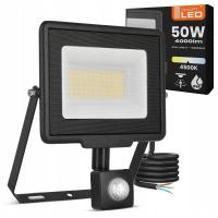 Тонкий светодиодный прожектор 50 Вт галогенный с датчиком движения Сумеречный прожектор IP65