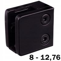 UCHWYT DO SZKŁA BALUSTRADY SZYBY 12 mm czarny 9005