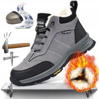 MĘSKIE BUTY ROBOCZE OCHRONNE Ciepłe Wygodne OBUWIE PROOF Z PODNOSKIEM