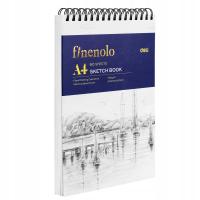 Szkicownik na spirali poziomej A4 Finenolo 160g/m2 blok do szkicowania