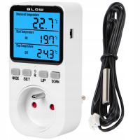 Термостат электронный регулятор температуры розетка сети 230В Макс. 3680W