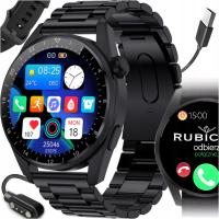 Smartwatch мужские часы Rubicon пульс давление вызова меню RU 2 полосы