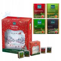 Świąteczny Zestaw Herbat na Prezent 4 SMAKI DILMAH Tea Gift Box 3D