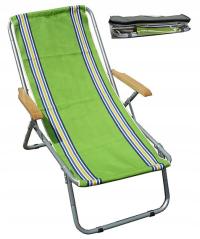 Leżak aluminium zielony Polsport