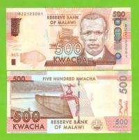 MALAWI 500 KWACHA 2021 P-W66 UNC