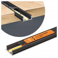 Светодиодный профиль для полосы поверхностного монтажа черный абажур черный 2 м