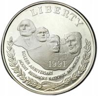 USA. 1 dolar 1991 Góra Rushmore – SREBRO