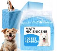 PODKŁADY MATY HIGIENICZNE DLA PSA DO NAUKI SIKANIA CHŁONNE 45x60cm 100 SZT