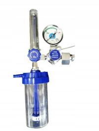 Reduktor tlen medyczny O2 z nawilżaczem rotametrem