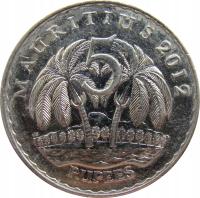 6334. Маврикий 5 Рупий 2012