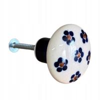 UCHWYT GAŁKA DO MEBLI CERAMIKA BOLESŁAWIEC 64