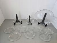 Zestaw talerzy Ryby 9 plus 1 Zestaw do śledzia z PRL-U