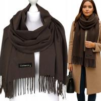 CIEPŁY SZAL Z WEŁNĄ damski gładki szalik KLASYCZNY kaszmir touch , KOLORY