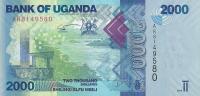 Uganda - 2000 Shilling - 2010 - P50a - St.1