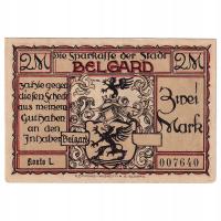 Banknot, Niemcy, Belgard, 2 Mark, soldat, 1920, UN