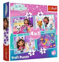 PUZZLE 4W1 WIELKA PRZYGODA GABBY TREFL