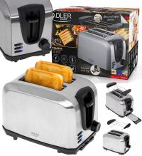 Toster Adler AD 3222 srebrny/szary 100 W