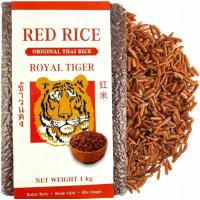 Tajski Ciemny Czerwony Ryż Źródło Błonnika Thai Original Red Rice 1kg 1000g