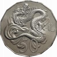 Australia 50 c Rok Smoka 2012