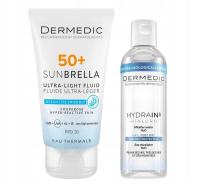 DERMEDIC Sunbrella ultralekki KREM ochronny do skóry Naczynkowej SPF50 40ml