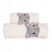 Плотное детское банное полотенце 50X90 450 котенок