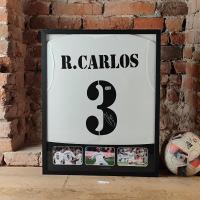 Roberto Carlos, Real Madryt - koszulka z autografem w ramie od 1zł! (zag)