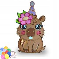 Piniata Kapibara miś na urodziny dziecka Pinata na cukierki Gra zabawa