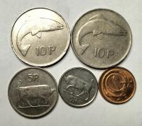 zestaw monet Irlandia 5 szt.