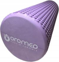 ROLLER DO MASAŻU PLECÓW CIAŁA STÓP WAŁEK Z WYPUSTKAMI FITNESS 60 cm VIOLET