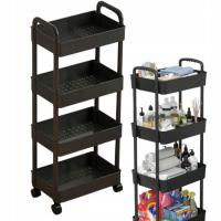 ПЕРЕДВИЖНОЙ ШКАФ НА КОЛЕСИКАХ ПОЛКА ПОЛКА ДЛЯ ВАННОЙ КОМНАТЫ