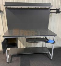 Stół warsztatowy szkolny do pakowania 120x80 cm / LCD / Szafka / Szuflada