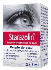 Старазолин, глазные капли 0,5 мг/ мл, 10 мл