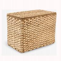 Kosz FRED naturalna plecionka trawy morskiej z pokrywą sz.25xdł.40xwy.30cm
