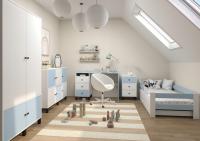 Комплект детской мебели кровать T - SIMPLE 180x80 набор 5EL синий