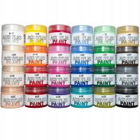 Zestaw 24 farb akrylowych 50 ml