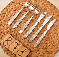 6 x SZTUĆCE PRL , WIDELEC , NÓŻ, stal nierdzewna GERLACH