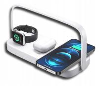 Ładowarka Indukcyjna 3w1+LAMPKA do Apple iOS ORAZ ANDROIDA Bezprzewodowa
