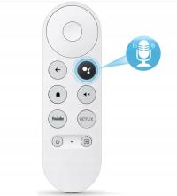 Pilot Google Chromecast G9N9N z joystickiem i wybieraniem głosowym biały