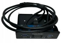 Panel przedni Delock 62700 czarny 2xUSB 3.0