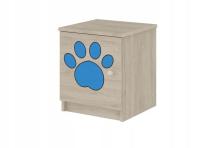 Szafka nocna dziecięca BOO sonoma psia łapa nieb.