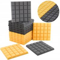 Акустические звукоизоляционные коврики Cube выпуклая пена набор 16 шт 2 цвета