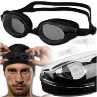 OKULARY PŁYWACKIE DO PŁYWANIA GOGLE NA BASEN ANTI-FOG ŁATWE ZAPIĘCIE