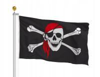 Пиратский флаг с платком 90x60 см пиратский пиратский прочный-твердый материал