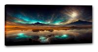 OBRAZ GÓRY NIEBO GWIAZDY CANVAS 150x70 SALON