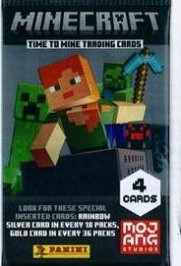 4 карты-пакетик с картами MINECRAFT-время шахты