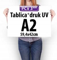 Tablica reklamowa Szyld Druk UV Plansza PCV 3mm A2