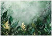 FOTOTAPETA LIŚCIE ZIELONE NATURA SYPIALNIA SALON TAPETA FLIZELINA 400x280