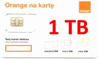 internet orange free na kartę starter 1000 GB - 1 TB 5 LAT SIM E-SIM