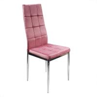 Монако бархат розовый мягкий велюр стул