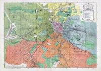 Stara mapa Lwowa plan - Plan król. stoł. miasta Lwowa - 1890 - 91x61